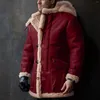 Herrenjacken 2023 Große Größe Jacke aus gebürstetem Samt Einfarbiges Verbundleder Dicker Mantel Wolle Herbst- und Winter-Outdoor-Bekleidung