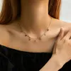 Choker CCGOOD Chic Zircon Pendant Necklaces Gold Plated 18 K Chain Necklace For Women Ladies Vintage Jewelry Collier Femme