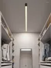 Ceiling Lights Surface Mounted Linear Lamp Long Strip Led Lamps Balcony Aisle Cloakroom Living Room Dining Minimalist Black