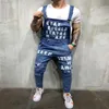 Rozbite dżinsy dla mężczyzn Joks SumpSuits Streetwear w trudnej sytuacji dżinsowe dla mężczyzn Suspendent Pants Rozmiar S-XXXL Salopette Uomo2986