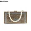 Abendtaschen Kristall Damen Hochzeit Clutch Bag Luxus Designer Diamant Party Brief Geldbörsen und Handtaschen Kette Schulter