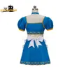 Costume de princesse Breath of the Wild pour femme de chambre, jupes blanches, tablier bleu, jupes à manches courtes, robe Lolita, Costume de Cosplay de fête