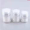 New 15g 30g 50g Empty Acrylic Cream Jars Cans Pot Top Press Style Vacuum Bottle Sample Vials Airless Cosmetic Container 6pcs/lotgoods Ajrnk