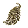 Deshow Colorful Peacock Brooches For Women Large Bird Brooch Pin Vintage Fashion Accessories High Quality Ne 201009254a