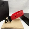 New width 3.3 smooth buckle belt Fashion all wear casual belt denim belt