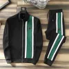 Herrkvinnor Autumn Tracksuits Triangle Stripe Track Suit Coats Man Designers Jackor Suits Pants Sweatshirts Sportswear284u