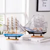 Oggetti decorativi Figurine Modello di barca a vela in legno Ufficio Soggiorno Decorazione Artigianato Nautico Creativo Regalo di compleanno per la casa 231017