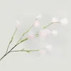 Dekorativa blommor Artificial Flower Multi-Use Light-Colored Fake Plastic Simulation Dandelion Display för gåvor