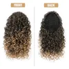 14 Inches 35cm Synthetic Ponytail Hair Exentions Deep Wave Drawstring Ponytails PT1085