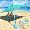 Tentes et abris 210*160*160 cm léger plage parasol auvent Portable pare-soleil tente grande famille auvent pour Camping en plein air pêche 231018