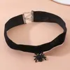 Choker Gothic Dark Exaggerated Black Velvet Necklace For Women Simple Halloween Animal Clavicle Chain Trendy Party Jewelry Onlyfans