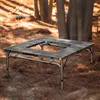 Camp Furniture Mountainhiker Outdoor Folding Portable Multifunktionell kombination eftermontering Bord Camping Fire Table Barbecue 231018