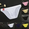 Mutande Lingerie erotica da uomo Costumi da bagno Bikini sexy Biancheria intima liscia Vedi attraverso slip setosi Costumi da bagno elastici a vita bassa