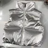 Designer de luxe enfants Down gilet brillant argent gilet pour garçons filles mode bébé vêtements d'extérieur taille 100-170 CM veste sans manches Aug30