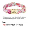 Cat Collars Leads Personalized Printed Dog Collar Leash Set Customized Nylon Pet Free Engraved Nameplate For Small Medium Large Dogs 231017