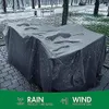 Capa protetora para poeira, tamanho geral, tecido oxford, à prova de poeira, para cadeira de mesa de vime, sofá, à prova d'água, chuva, jardim, pátio, proteção 231018