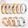 التصميم الأصلي كلاسيكي رنين الرجال والنساء Friends Fashion Charm المجوهرات خاتم الماس الملونة لتقديم هدايا الزفاف Y1124266K