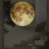 Vinglas för månprojektionslampa planetprojektor bakgrund atmosfär dekoration led nattljus barn sovrum hem dekor vägglampor 231017