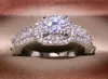 14K vitguld vit dimond 2 crts smycken ring för kvinnor fin nillos de bizuteri ädelsten nillos mujer bijoux femme ringar8867785