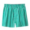 Homens sleepwear homens listra pijama calças tamanho grande cores algodão verão shorts lounge wear cintura elástica mens nightwear bottoms