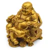 Otwarcie czystej miedzi Maitreya Statue Decoration Dragon Ping An Buddha Lucky Wealth Office Town Crafts228b