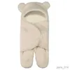 Blankets Cute Newborn Baby Boys Girls Blankets Plush Swaddle Wrap Ultra-Soft Fleece Sleeping Bag Cotton Soft Bedding Baby Stuff