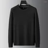 Herrtröjor 8xl 7xl 6xl 2023 Autumn Winter Soft Warm Wool tröja Män avancerade lyxiga män Pullover Casual Thermal Pull Homme