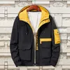 Chaquetas y abrigos para hombre Ropa de otoño Cargo Black Windbreaker Sudaderas con capucha Cool 6XL 7XL 8XL Hiphop Ropa Veste Adolescente Ropa de abrigo 231018