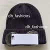 Cappello lavorato a maglia con due occhiali da vista in peluche ispessito da uomo retrò invernale, tinta unita alla moda, versatile cappello in lana con fascia, cappello sportivo freddo