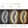 Wall Lamps Nordic Feather LED Lamp TV Backdrop Bedroom Bedside Interior Lighting Decor Lights Aisle Corridor Room Resin