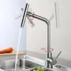 Rubinetti da cucina Rubinetto spazzolato Bocca girevole da 360 gradi Rubinetto per lavello Miscelatore acqua fredda in acciaio inossidabile Rubinetti per lavabo antiruggine