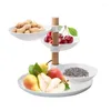 Opbergmanden AF88 - Europese minimalistische stijl Vier lagen Fruit Snoepbak Woonkamer Desktop Voedselmand Thuis gelaagd accessoire