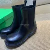 Venetas Botteega Stivali firmati Botega Boot Versatile da donna 2023 Bianco Breve suola spessa Chelsea Vera pelle Martin Donna