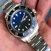 Montre de marque de luxe de haute qualité Sea-Dweller Steel 116660 Bleu James Cameron 44mm Lunette en céramique Asie 2813 Mouvement Automatique Hommes W2388