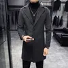 Misto lana da uomo Uomo Trench invernale Cappotti lunghi Slim Fit Casual Business Più spesso Caldo Taglia 5XL safewfb 231017