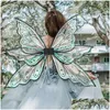 Autres fournitures de fête d'événement Autres fournitures de fête d'événement Princesse Elf Fairy Wing Ailes de papillon pour les enfants Joyeux anniversaire Déco Dhgarden Dhyaq