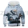 Moletons masculinos God Of War Hoodie Crianças Outono Anime Roupas 3D Impresso Kratos High Street Moletons Meninos Merch Harajuku Hoody Lounge