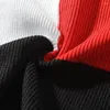 Maglioni da uomo Maglione a blocchi di colore Comodo casual Colorblock lavorato a maglia spesso caldo ed elegante pullover autunno/inverno