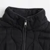 Femmes vers le bas Parkas UNIZERA automne et hiver léger mince à manches longues col debout poche décoration coton manteau veste 231018