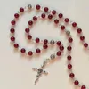 Ketten Blütenblätter Dornen Rosenkranz Halskette personalisiert mit schwarzen Perlen Dark Fairy Core Chain Goth Y2k