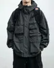 Vestes Femmes Multi Pocket Streetwear Mountain Sweat à capuche Veste Hommes Vêtements Japonais Harajuku Casual Cargo Mode Noir Manteaux Mâle 231018