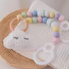 Mobiles bébé jouet en bois landau Clip Mobile personnaliser Silicone perle nuage sucette chaîne hochet dentition 231017