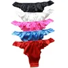 Yavorrs 5pcs Kadın İpek Külot Seksi G String thongs T Sırt Bikini S-XXL26-41 194S