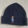 Luxo Polo Chapéu Beanie Designer Polo Ralphly Chapéus Urso Chapéu De Malha Homens e Mulheres Inverno Chapéu De Malha Quente Algodão Polo Chapéu Ciclismo À Prova de Vento Frio Caps 878