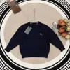 Burberrlies Luxury Designer Kids Sweater Högkvalitativ stor tryck på den bakre Baby Pullover Storlek 100-150 cm Fashion Barnknitwear Aug30