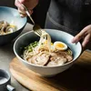 Skålar japansk gren keramik skål special nudlar stora sallad kreativa restaurangredskap