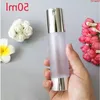 Airless 15ml 30ml 50ml Empty Vacuum Pump Toilet Vessel Cosmetic Frosted Bottle Mini Transparent Lotion Makeup Container 10pcsgoods Tnuil