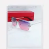 2023 Neue Diamantschliff-Sonnenbrille für Männer und Frauen, stilvolle Wire C-Luxus-Designer-Carter-Sonnenbrille, Driving Shades Outdoor Protect Brillen, quadratische Sonnenbrille, Sonnenbrille