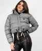 Женская куртка-пуховик, дизайнерская куртка, женская мода, зимние куртки, парки, толстый наряд, ветровка с карманом, большие женские теплые пальто313a