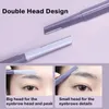 Eyebrow Trimmer Amortals 2pcs/set Folding Eyebrow Trimmer Armpit Lip Hair Razor Beauty Face Eye Brow Shaper Shaver Stainless Steel Blades 231017